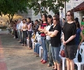 Spectators at the Patio