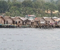 Houses on stilts in Isabela City